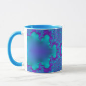 JANE to Zany 3D Fractal to Blue and Purple Mug マグカップ (左)