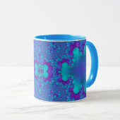 JANE to Zany 3D Fractal to Blue and Purple Mug マグカップ (正面右)