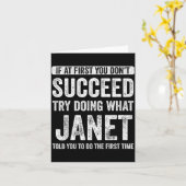 Janet If At First You Don't Succeed Try Doing What カード (黄色い花)