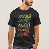 Janet Vintage Retro 1 Tシャツ (正面)
