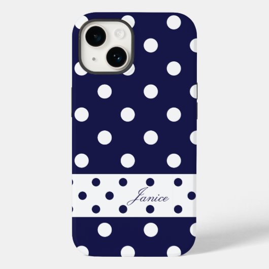 Janice – かわいい水玉模様と名前 – Case-Mate iPhoneケース (裏面)