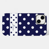 Janice – かわいい水玉模様と名前 – Case-Mate iPhoneケース (裏面 (横))