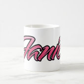 Janice faded pink Tasse Teetasse Kaffeetasse コーヒーマグカップ (中央)