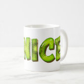 Janice Name Kiwi Style Tasse Teetasse Kaffeetasse コーヒーマグカップ (正面右)