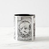 Janice Yudell Snake3のマグ ツートーンマグカップ (中央)