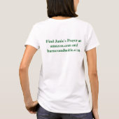 Janie's Prayer/Lady of Fatima  Tシャツ (裏面)