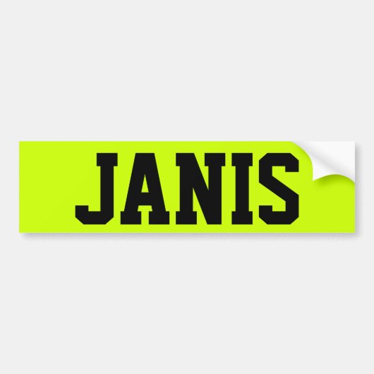JANIS バンパーステッカー (正面)
