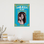 Janis Joplin, Pearl, Original Print Design ポスター (キッチン)