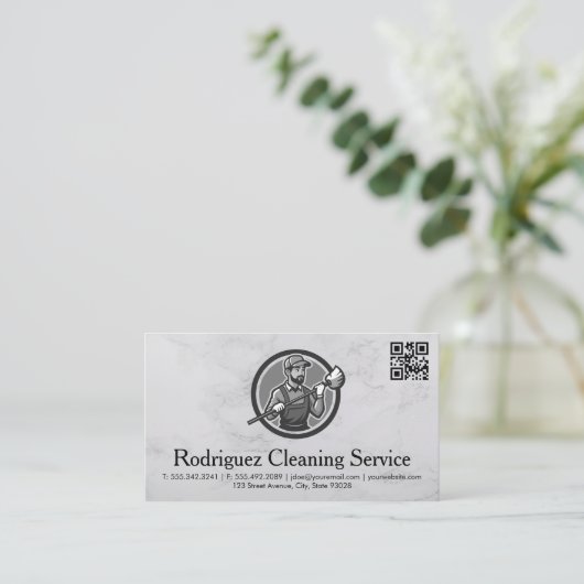 Janitor | Cleaning Servicemen 名刺 (スタンド正面)