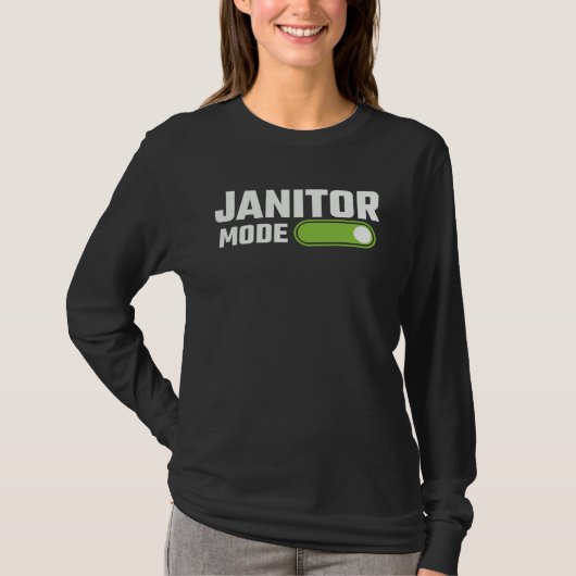 Janitor Fashion Janitor Profession Work Tシャツ (正面)