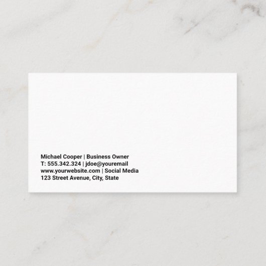 Janitor Mopping Floor | Cleaners 名刺 (裏面)