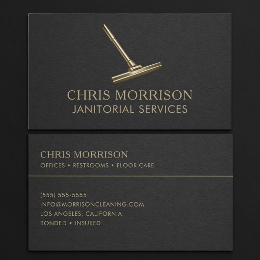 Janitorial Services Professional 名刺