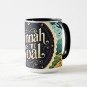 Jannah is the Goal to Paradise | Vibrant Islam Mug マグカップ (正面右)