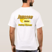 Janssenの金競争ハト Tシャツ (裏面)
