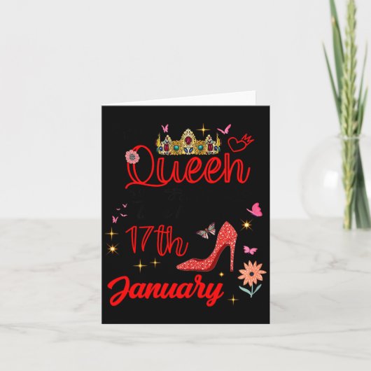 January 17 Birthday This Queen Was Born On January カード (正面)
