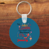 January 17 Birthday This Queen Was Born On January キーホルダー (正面)