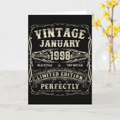 January 1998 28th Birthday For Men 28 Year Old Bda カード (黄色い花)