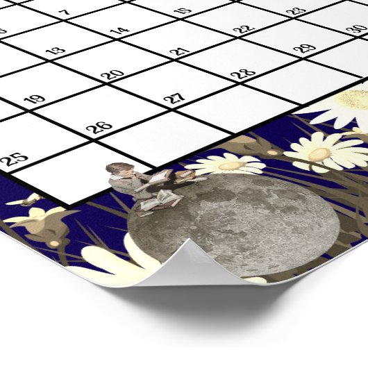 January 2026 Monthly Calendar Astrological     ポスター (角)