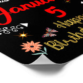 January 5 Birthday A Queen Was Born In 5th January ポスター (角)