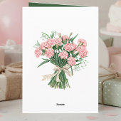 January Birth Flower Birthday Card | Carnations カード