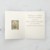 January Birth Flower Carnation Flowers Art  Nouvea カード (内部)