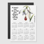January Birth Flower & Stone Calendar (正面/裏面)