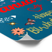 January Birthday A Queen Was Born In January Girl  ポスター (角)