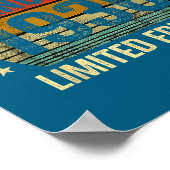 January Birthday Est 1936 Limited Edition Vintage ポスター (角)