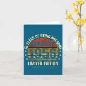 January Birthday Est 1956 Limited Edition Vintage  カード (黄色い花)