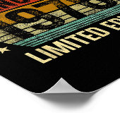 January Birthday Est 1976 Limited Edition Vintage  ポスター (角)