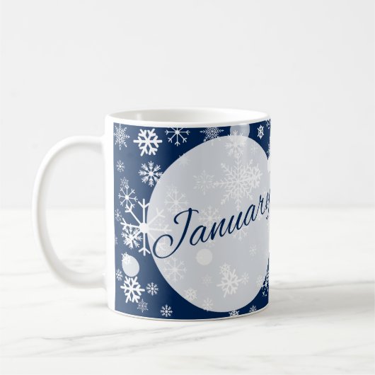 January Coffee Mug コーヒーマグカップ (左)