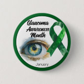 January Glaucoma Eye Awareness Month 缶バッジ (正面)
