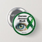 January Glaucoma Eye Awareness Month 缶バッジ (正面&裏面)