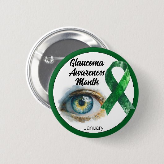 January Glaucoma Eye Awareness Month 缶バッジ (正面&裏面)