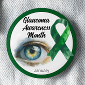 January Glaucoma Eye Awareness Month 缶バッジ