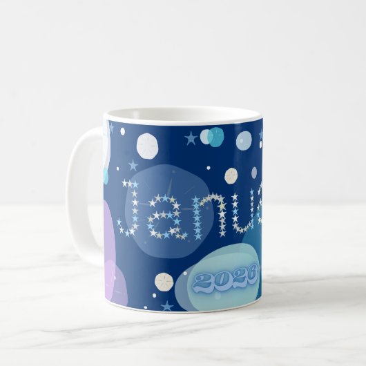 January Sand Dollars コーヒーマグカップ (正面左)