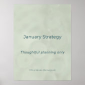 JANUARY STRATEGY ポスター (正面)