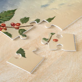 January Vintage Winter Brunette Pin-up ジグソーパズル (側面)