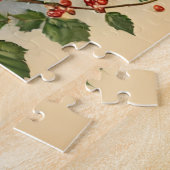 January Vintage Winter Brunette Pin-up ジグソーパズル (側面)