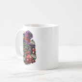 January Zombie Witch with Gems and Flowers コーヒーマグカップ (正面左)