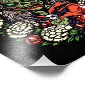 January Zombie Witch with Gems and Flowers フォトプリント (角)