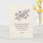 January's Carnation カード (黄色い花)