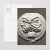 Janus、ジュピターを描写する5つの硬貨 ポストカード (正面/裏面)