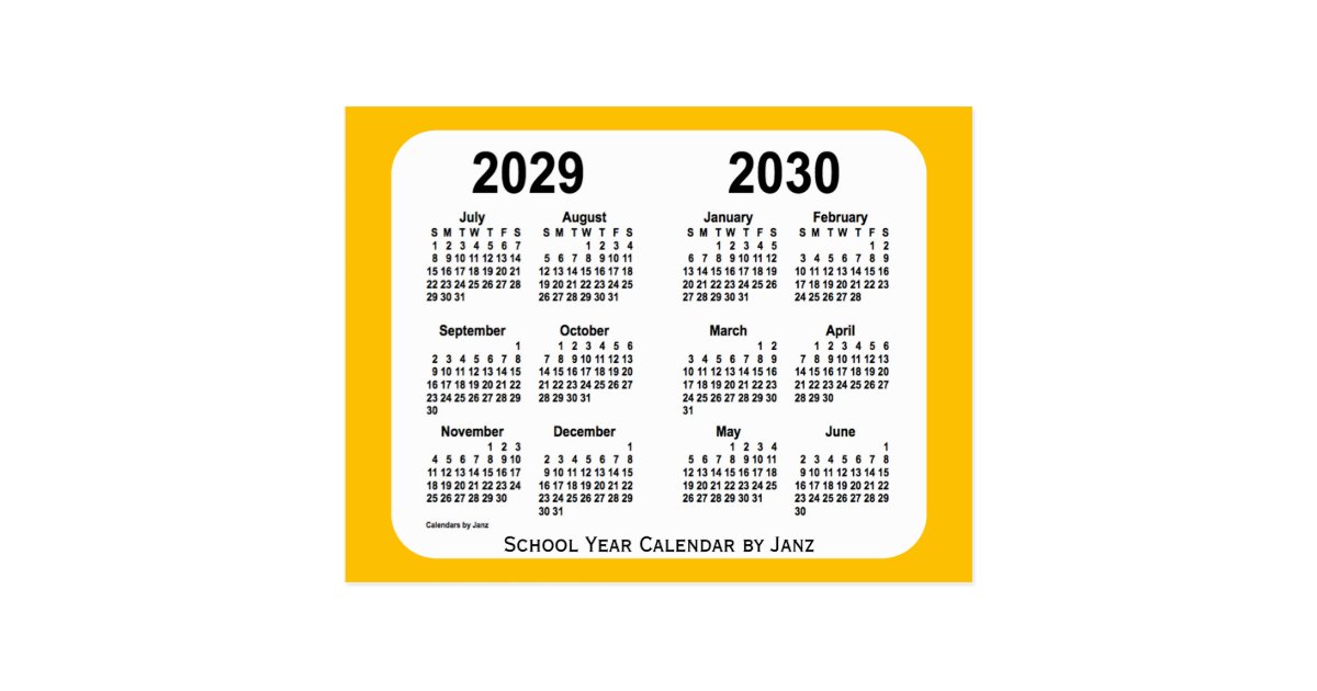 Janz著29 30年の金ゴールドの小型学年のカレンダー ポストカード Zazzle Co Jp Janz著29 30年の金ゴールドの小型学年のカレンダー ポストカード Zazzle Co Jp