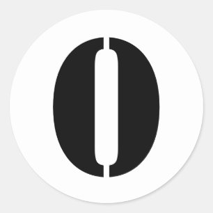 Janzによるステンシル番号0白 ラウンドシール