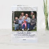 Janzによるホワイトクリスマスフォトカード シーズンカード (裏面)