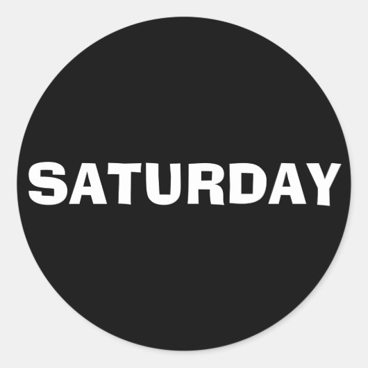 JanzによるAd Libブラックステッカー ラウンドシール (正面)