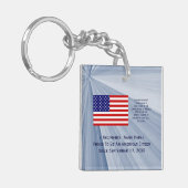 JanzによるDate付き米国市民権旗賞 キーホルダー (正面左)
