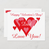 Janzのバレンタインギフト～お父さん愛してる ポストカード (正面/裏面)