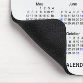 Janzのマウスパッドによる2019の白の煙の休日のカレンダー マウスパッド (コーナー)